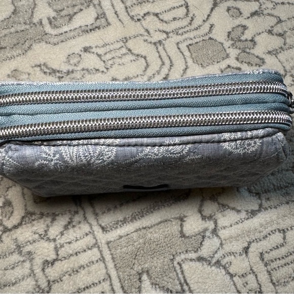 Vera Bradley quilted light blue wallet - Picture 2 of 11